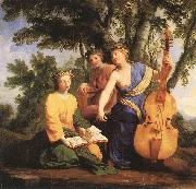 LE SUEUR, Eustache The Muses: Melpomene, Erato and Polymnia Sweden oil painting artist